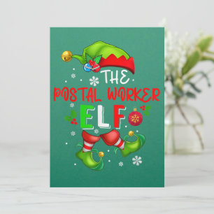 De Postbode Elf Kerst Elf Kleding Liefhebber Kaart