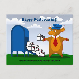 De Postcrossing Post Koe Kaarten Feestdagenkaart