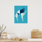 De   Poster met de drijfmuurkunst (Keuken)