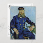 De postman Joseph Roulin van Vincent van Gogh Briefkaart (Voorkant / Achterkant)