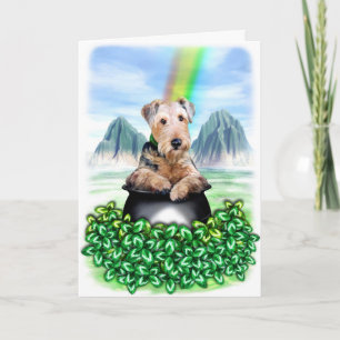 De Pot van Airedale Terrier van Gouden Kaart