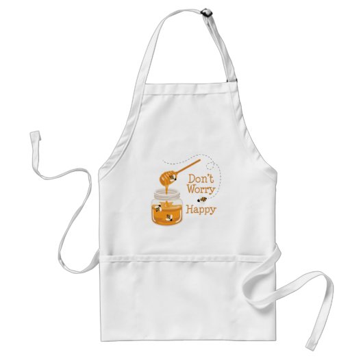 De pot van Honing Standaard Schort (Voorkant)