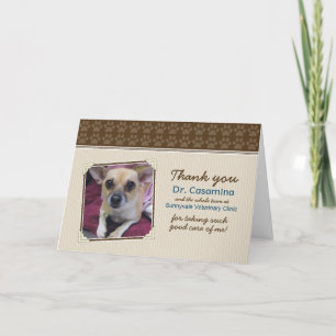 De poten danken u Kaart voor de Vet (taupe/brown)