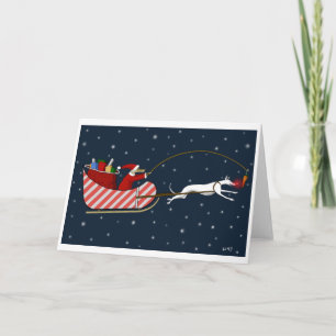 De Poten van de kerstman en roo-Dy Feestdagen Kaart