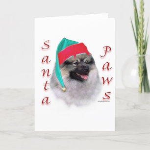 De Poten van de Kerstman van Keeshond Feestdagen Kaart