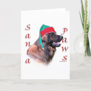 De Poten van de Kerstman van Leonberger Feestdagen Kaart