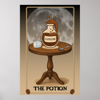 De Potion Tarot Card Poster