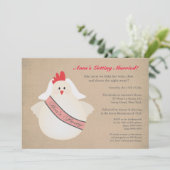 De poulet de poules de filles de nuit invitation (Debout devant)