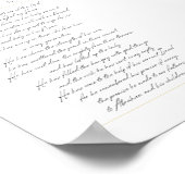 De prachtige afdruk - 5 x 7 wit, Engels Poster (Hoek)