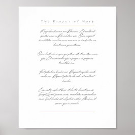 De prachtige afdruk - wit, Latijn Poster