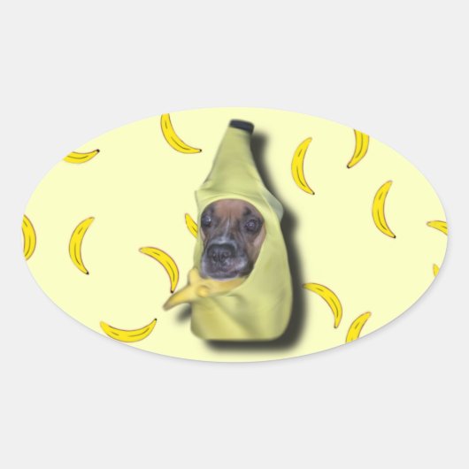 De prachtige Bean Dog Sticker (Voorkant)