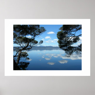 De prachtige blauwe hemel poster