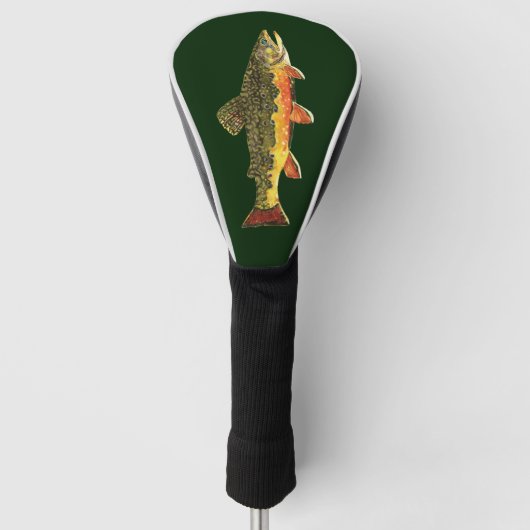 De prachtige Brook-forel Golfheadcover (Voorkant)