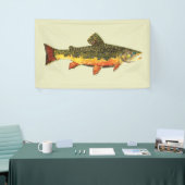 De prachtige Brook-forel Spandoek (Beurs)