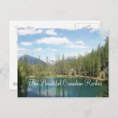 De prachtige Canadese Rockies Briefkaart (Voorkant / Achterkant)