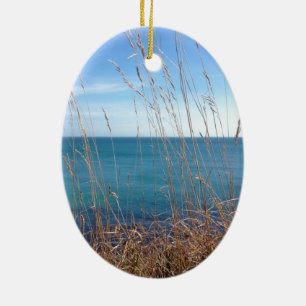 De prachtige gras en Zee Keramisch Ornament
