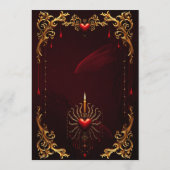 De prachtige kunst van de gotische elegantie. menu (Achterkant)