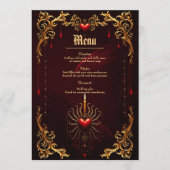 De prachtige kunst van de gotische elegantie. menu (Voorkant)