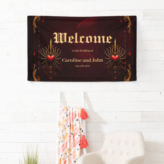 De prachtige kunst van de gotische elegantie. spandoek