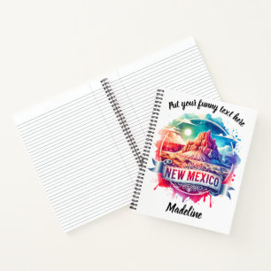 De prachtige landschappen van New Mexico Notitieboek