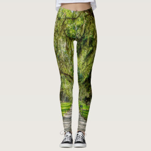 De prachtige plek van de eiken leggings