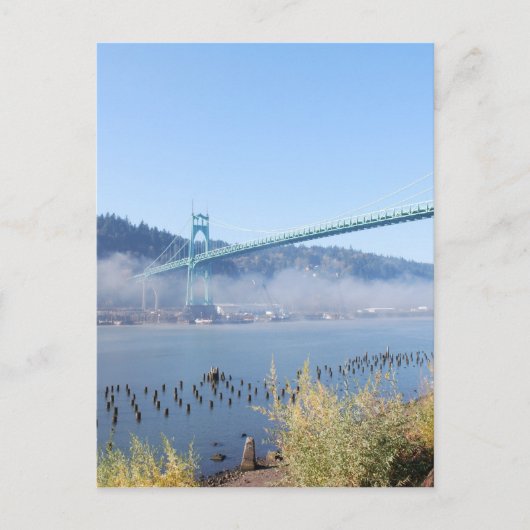 De prachtige St. Johns Bridge Briefkaart (Voorkant)