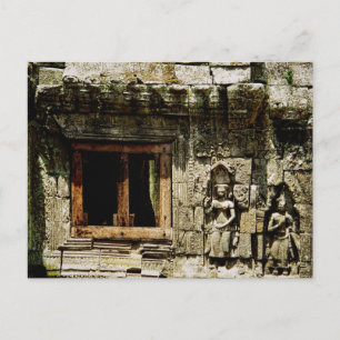 De prachtige tempel Angkor Wat Briefkaart