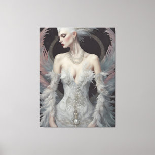 De prachtige zwaan prinses canvas afdruk