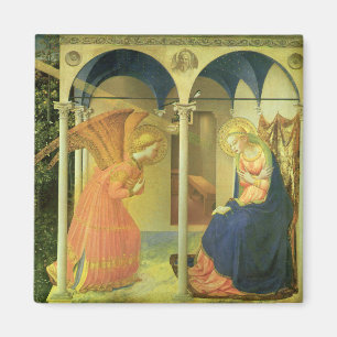De Prado-aankondiging door Fra Angelico Magneet