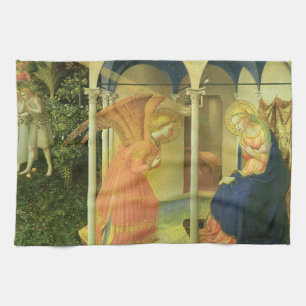 De Prado-aankondiging door Fra Angelico Theedoek