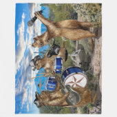 De prairiehonden leven! fleece deken (Voorkant)