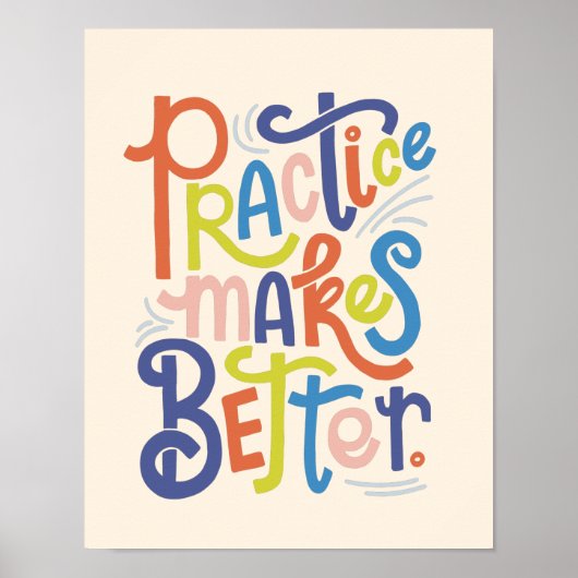 De praktijk maakt beter Poster (Voorkant)