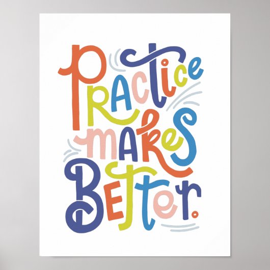 De praktijk maakt beter Poster (Voorkant)