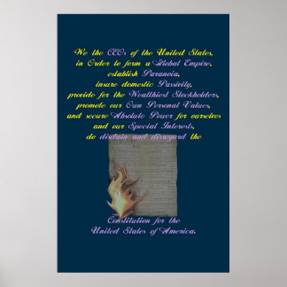 De preambule herschreven poster