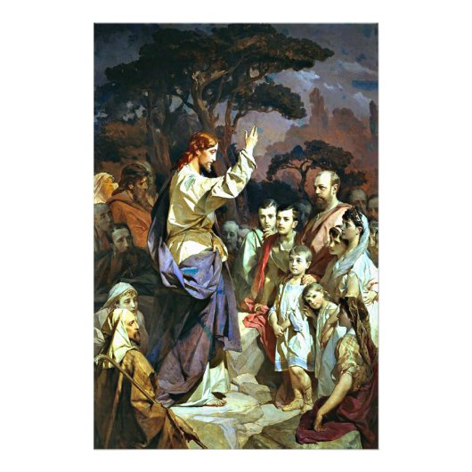 De preek op de berg foto afdruk (Voorkant)