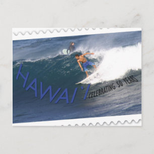 De prentbriefkaar van de statehood vijftigste briefkaart