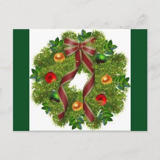 De Prentbriefkaar van Kerstmis Feestdagenkaart (Voorkant)