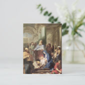 De presentatie in de tempel, 1692 briefkaart (Staand voorkant)