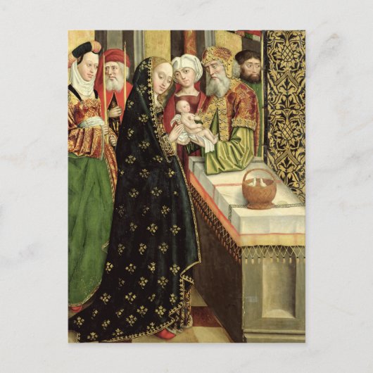 De presentatie in de tempel briefkaart (Voorkant)