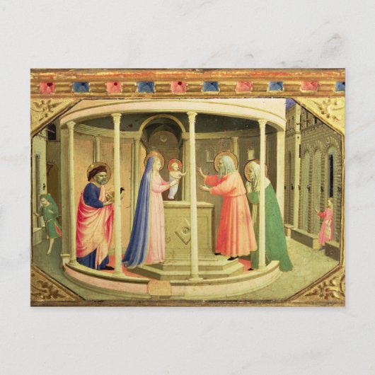 De presentatie in de tempel briefkaart (Voorkant)