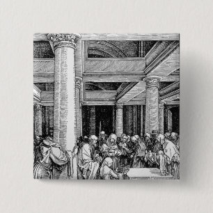 De presentatie in de tempel, c.1503/4 vierkante button 5,1 cm