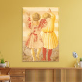 De presentatie van Mary in de tempel, 1433-34 Canvas Afdruk (Insitu (Woonkamer))