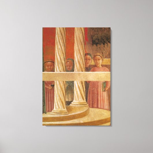 De presentatie van Mary in de tempel, 1433-34 Canvas Afdruk (Voorkant)