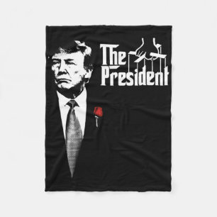 De President Donald Trump Film Poster Trending M Fleece Deken