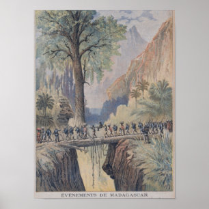 De president-generaal van Madagaskar Poster