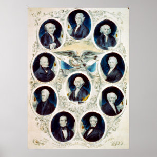 De Presidenten van de Verenigde Staten - 1842 Poster