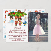 De prestaties van de Nutcracker Photo Ballet Dance Kaart (Voorkant / Achterkant)