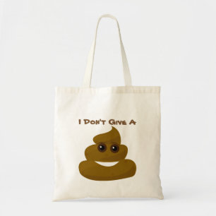 De pret geeft geen Achterschip Emoji Tote Bag