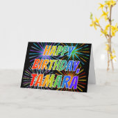 De Pret "GELUKKIGE VERJAARDAG " van "TAMARA" van Kaart (Gele Bloem)