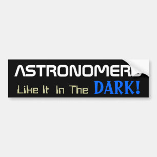 De Pret van de astronomie Bumpersticker